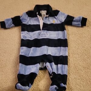 Infant Boys Ralph Lauren Velour Onesie